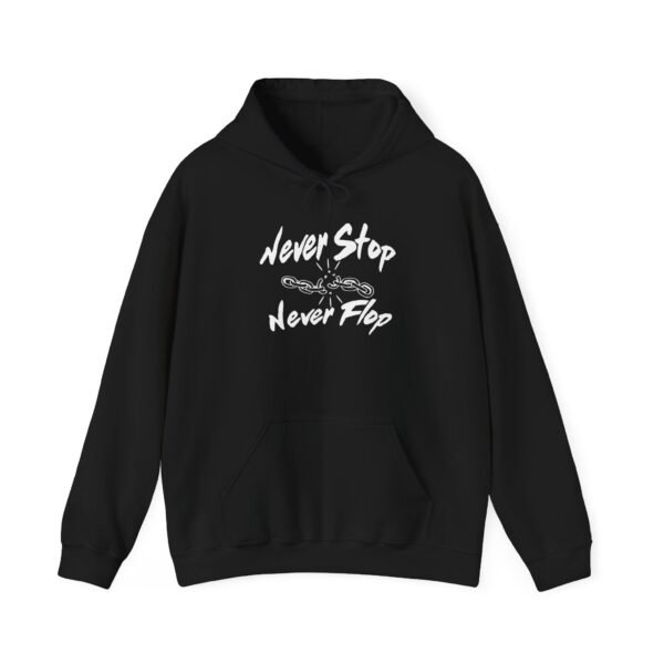 Black with white T-Shirt (Never Stop Never Flop)