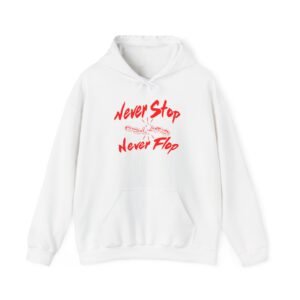 White with red T-Shirt (Never Stop Never Flop)