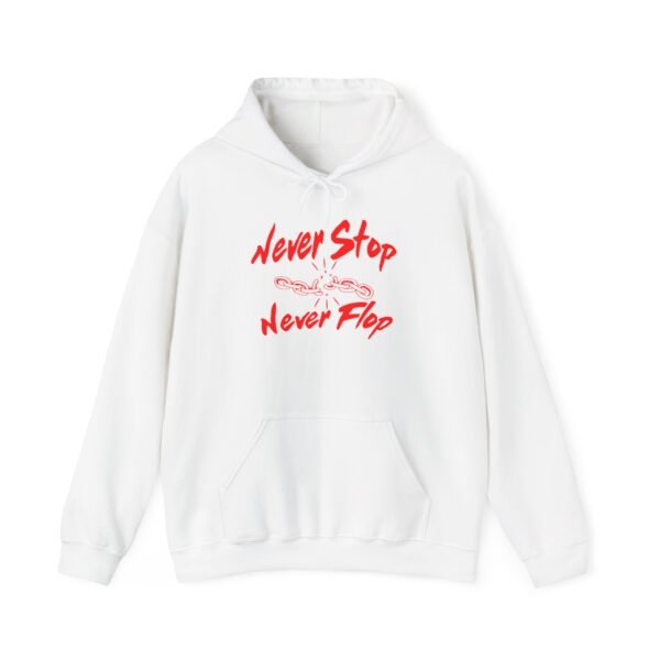 White with red T-Shirt (Never Stop Never Flop)